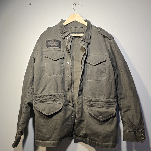 Harley-Davidson Jackets & Blazers - Harley-Davidson Olive Military Field Jacket